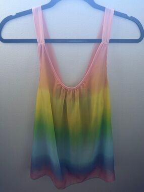 Unicorn Women’s Rainbow Ombre Longline-Top - Multicolor 🌈